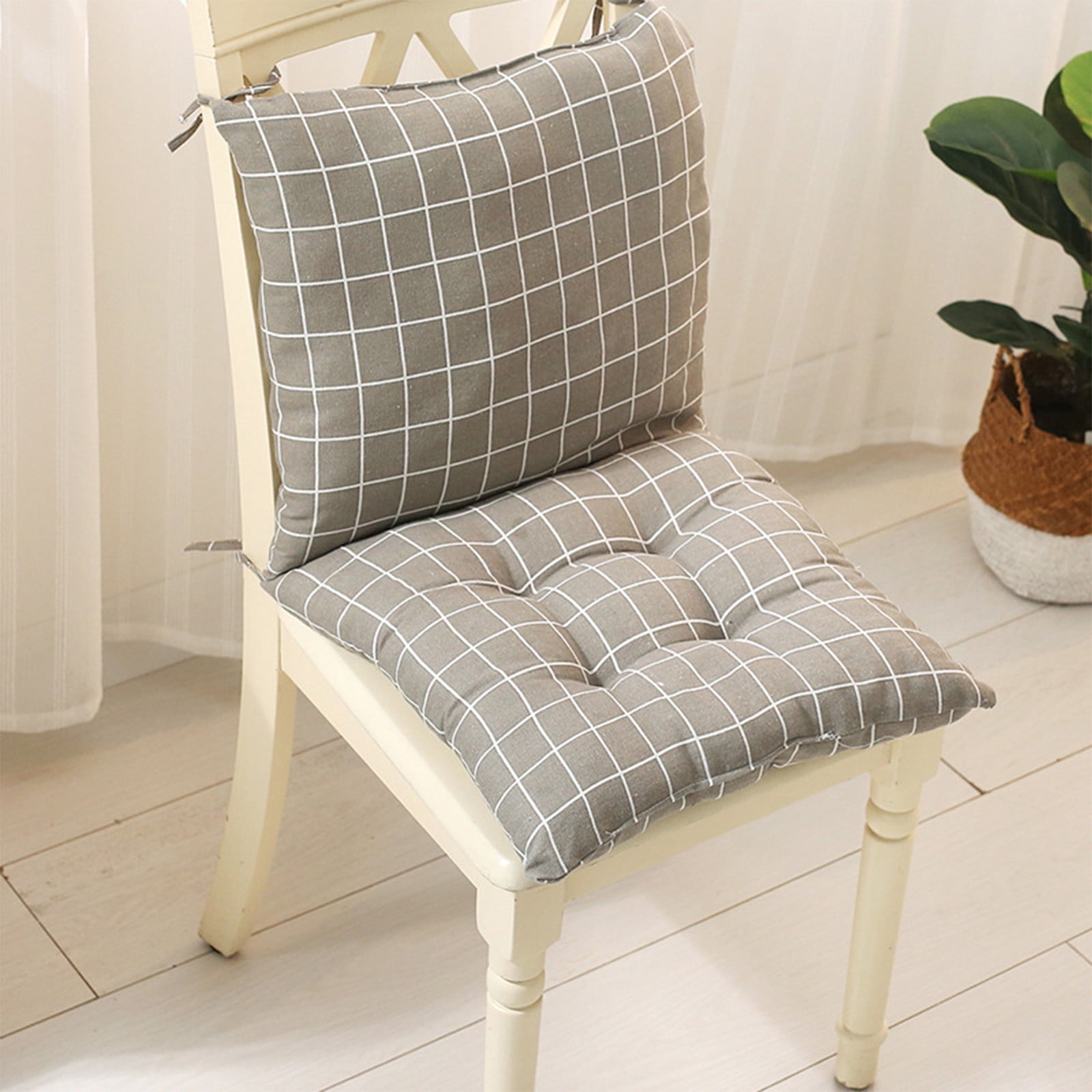 High Back Chair Cushions with Ties