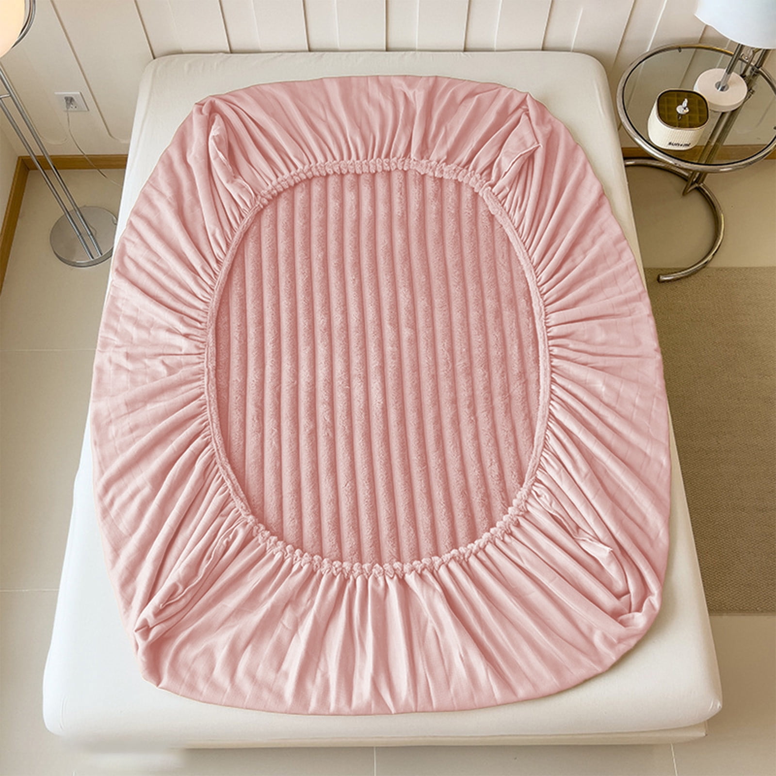 Velvet Fleece Fitted Sheet Bed Sheet