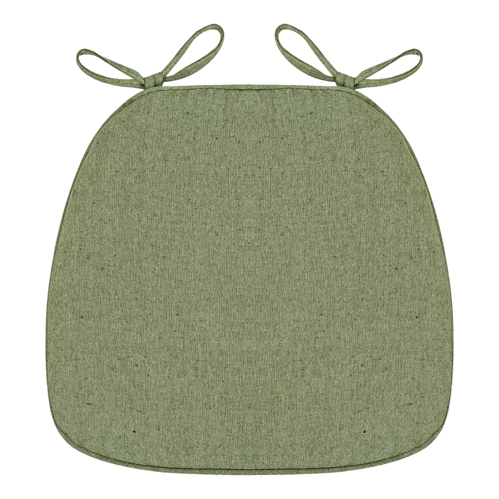 Chair Cushion with Ties for Dining Chairs, 16x17" Memories Foam Non-slip Chair Pad with Machines Washable Cover and Zipper, Detachable Cushion for Kithchen Living Room Office F