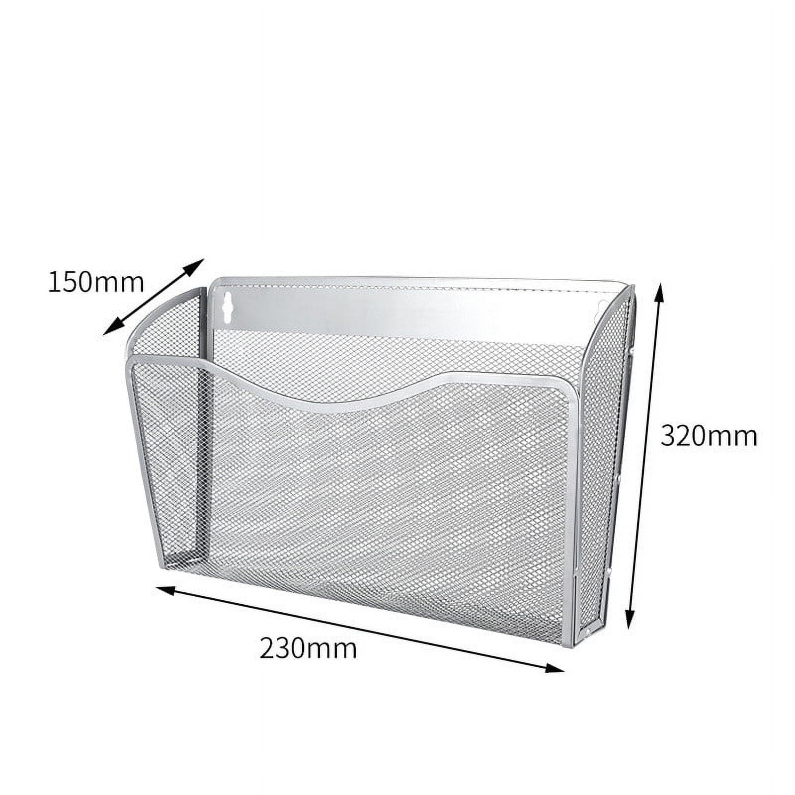 Tutuviw Wall Mount File Organizer Metal Letter Size