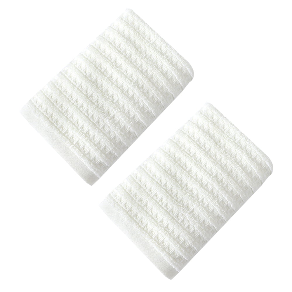 100% Cotton Soft and Absorbent Hand Towel-Waffle Hand Towels for Bathroom-Set of 2 Quick Drying Towels Milk white 100% Cotton Soft and Absorbent Hand Towel-Waffle Hand Towels for Bathroom-Set of 2 Quick Drying Towels Milk white