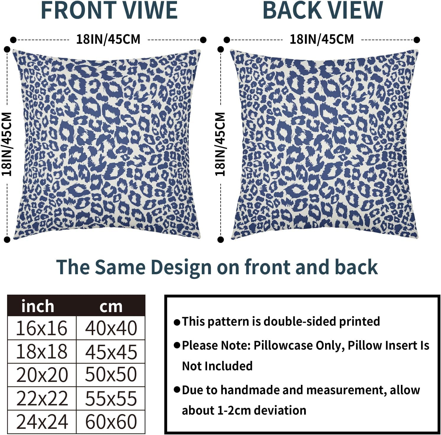 Lime Green White Leopard Print Pillow Covers 18x18 Inch Set of 2 Cheetah Animal Spots Decorative Throw Pillows For Couch Farmhouse Chinoiserie Pillow Cases Home Decor For Room Sofa Bed Porch Outdoor 18" x 18" Gray Leopard