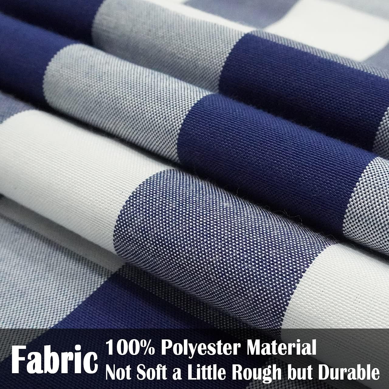 Light Blue Farmhouse Buffalo Plaid Pillow Covers 18x18 Set of 2 Patio Outdoor Decor Neutral Checkered Pillow Covers 18 x 18