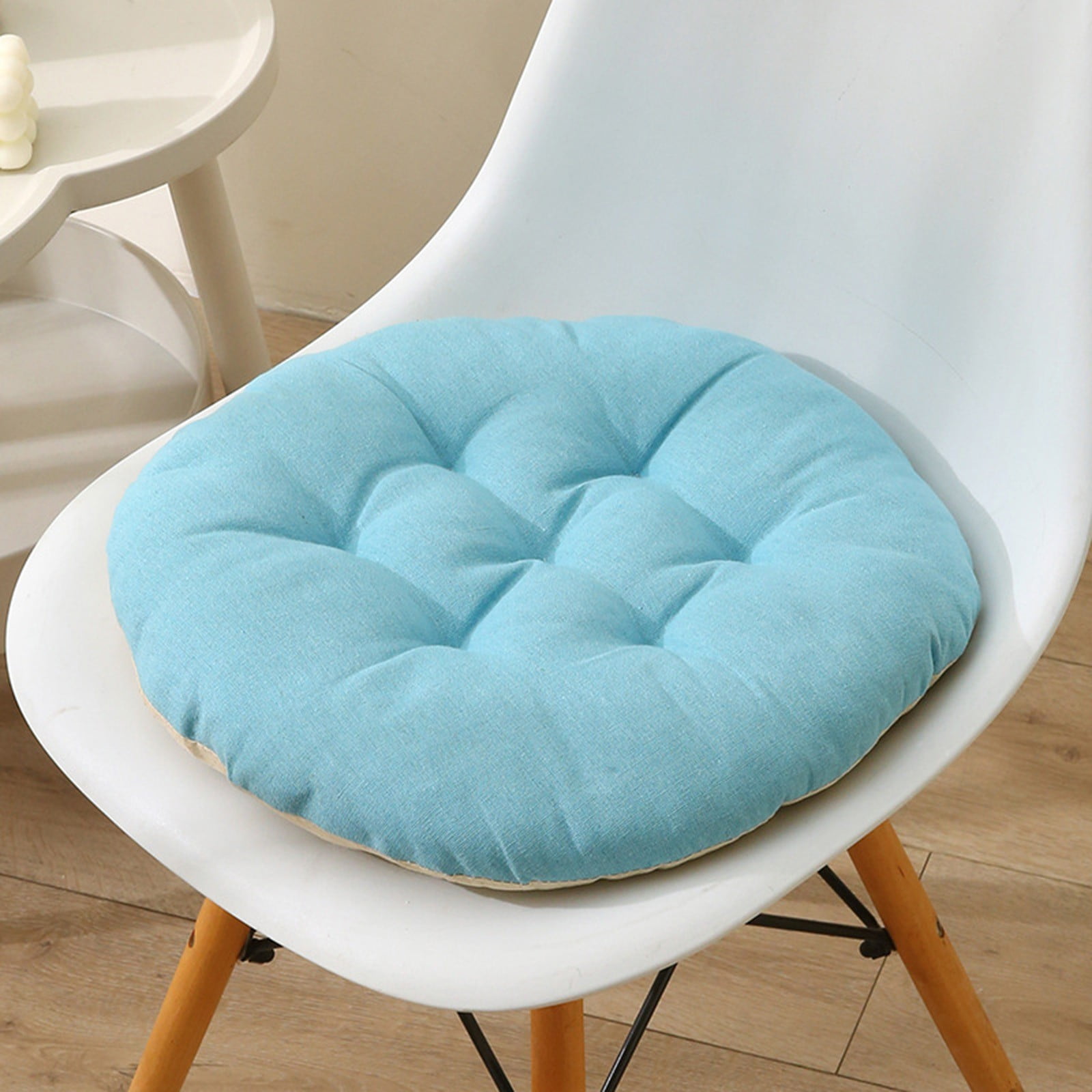 AYktou Seat Cushion 19.7*19.7in Thickened Large Size Chair Cushions Candy Color Round Soft Office Chair Cushion Breathable Linen Meditation Floor Pillow for Tatami Living Room Car Dorm Desk Chair 15.7" x 15.7" Blue AYktou Seat Cushion 19.7*19.7in Thickened Large Size Chair Cushions Candy Color Round Soft Office Chair Cushion Breathable Linen Meditation Floor Pillow for Tatami Living Room Car Dorm Desk Chair 15.7" x 15.7" Blue