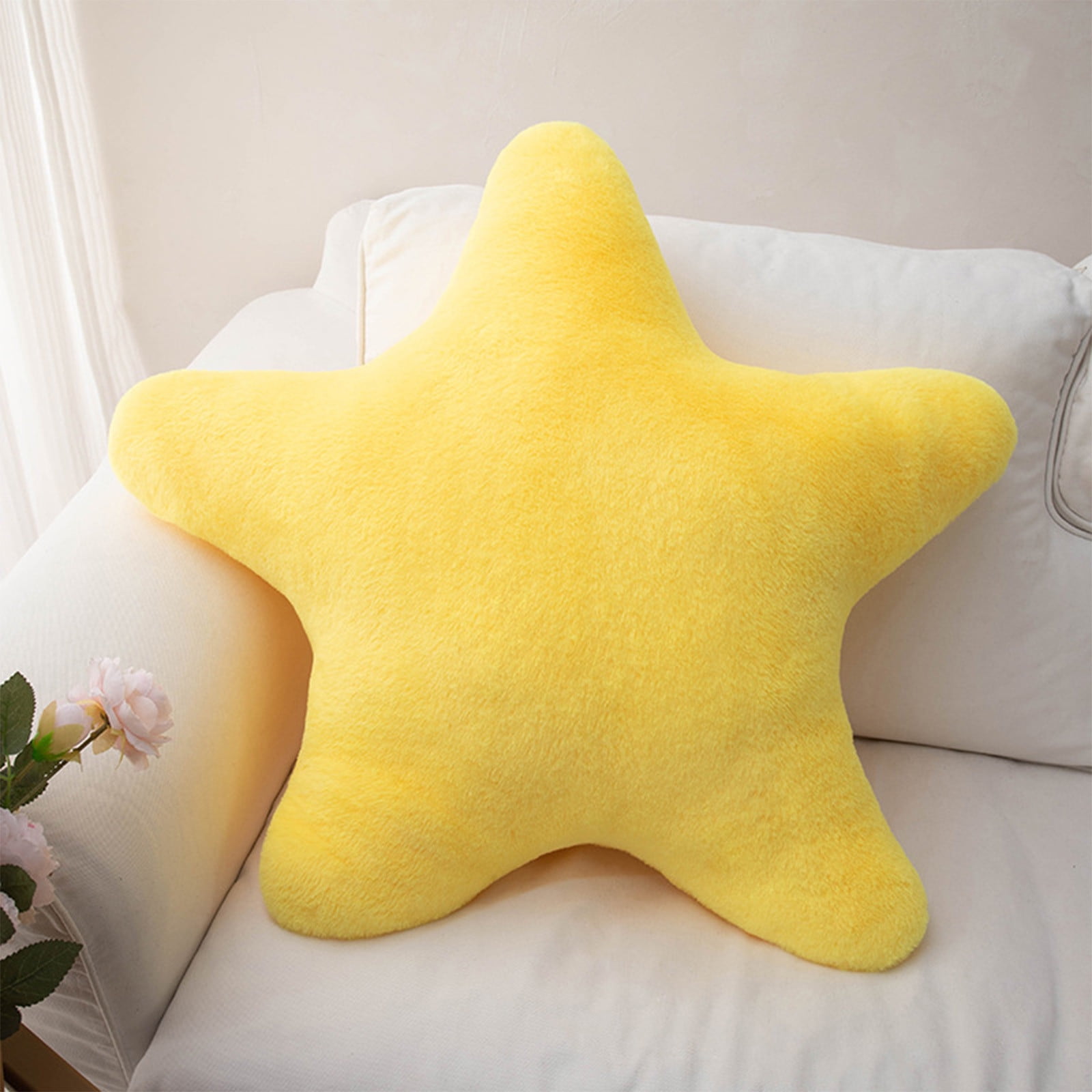 Chmadoxn Toddler Toys, Baby Toys Star Pillow Decorative Throw Pillows For Bed Couch Star Shaped Pillow Floor Cushions Room Decor Pillow With Soft Faux For Sofa Bedroom Toys for Kids, Birthday Gifts 13.7×13.7×1.2 in BU