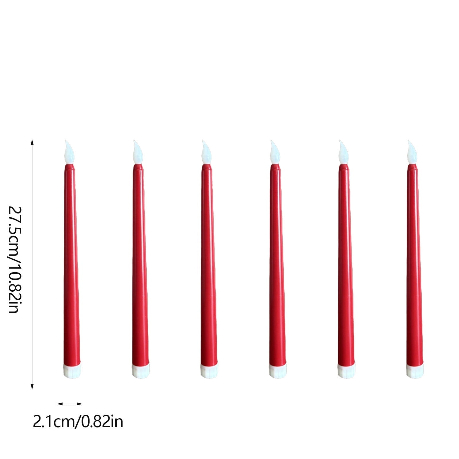 Darzheoy 6 Pcs Flameless Taper Candles with Remote