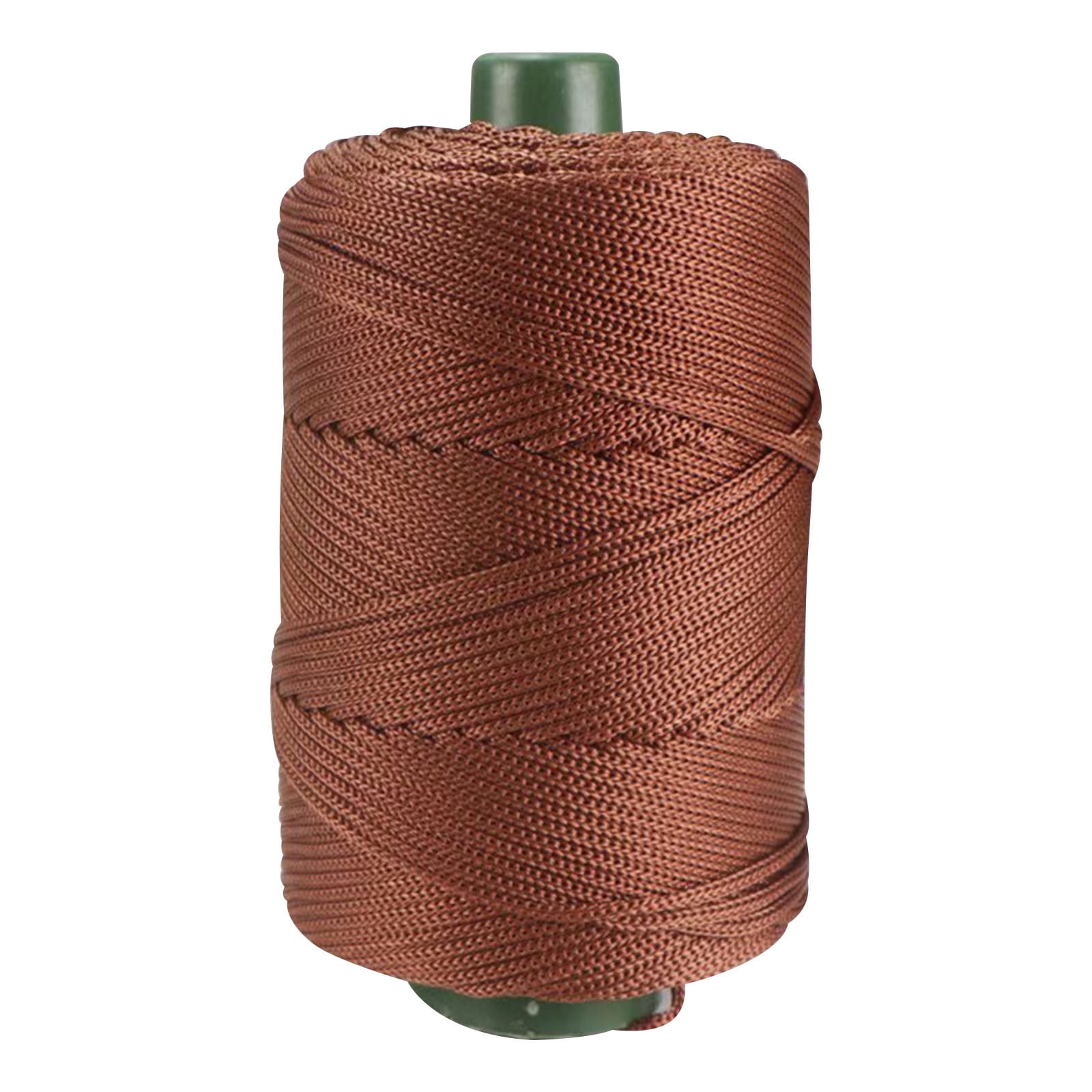 32 Colors Macrame Cotton Cord 200g/7.05oz,100% Natural Handmade 4 Strands Twisted Cotton Rope Polyester Thread Spools for Wall Hanging Plants Hangers Gift Wrapping Tapestry DIY Crafts #Z - Coffee