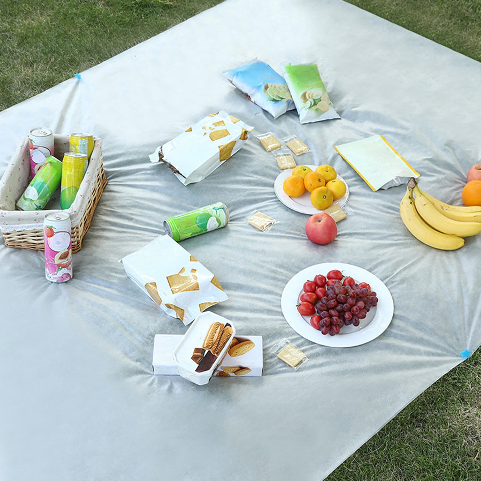 Kdkad Extra Large Picnic Outdoor Mat , 78.7×59 Inch Waterproof Foldable Mat, Picnic Mat for Beach, CamGrass Lawn Park Accessories Cute Couple Gifts Ideas Wedding