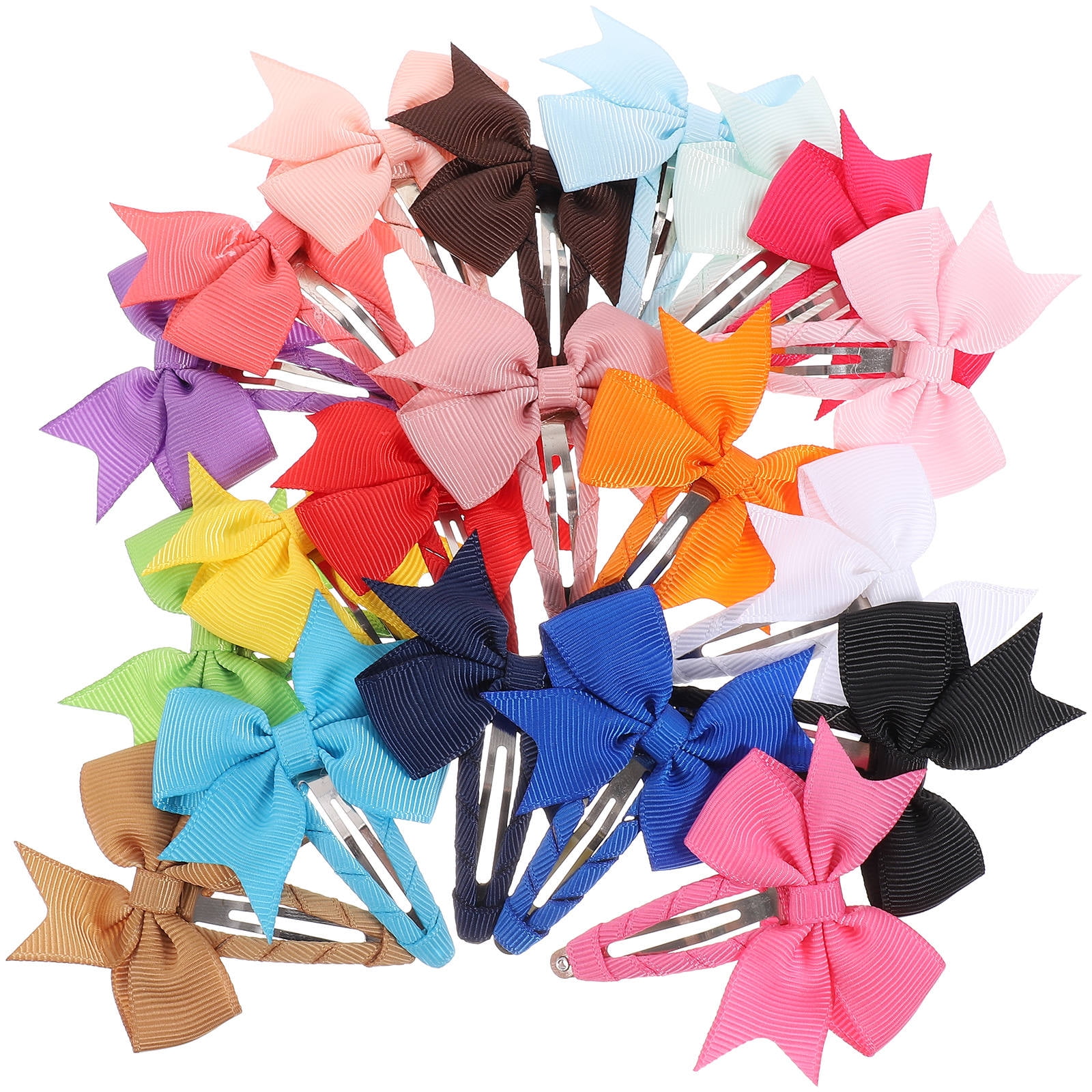 SKISUNO Decorative Hair Clip Girls 20Pcs 2.8X2.2In SKISUNO Decorative Hair Clip Girls 20Pcs 2.8X2.2In