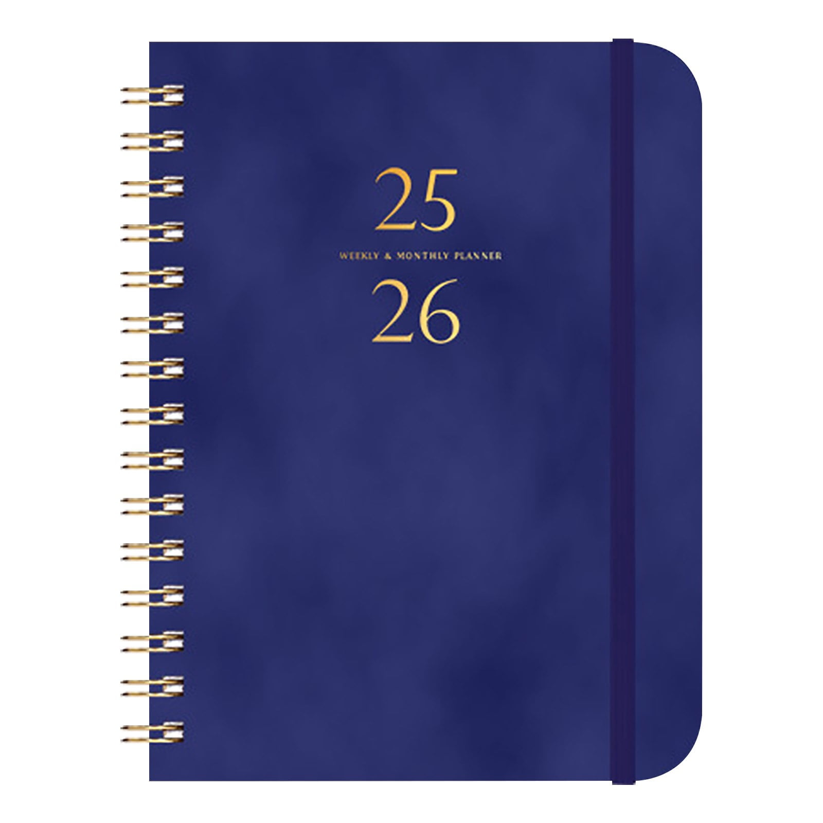 Darzheoy 2025-2026 Planner, Academic Planner 2025-2026 from July 2025, June 2026, Weekly & Monthly Planner Spiral Bound with 12 Monthly Tabs Dark Blue
