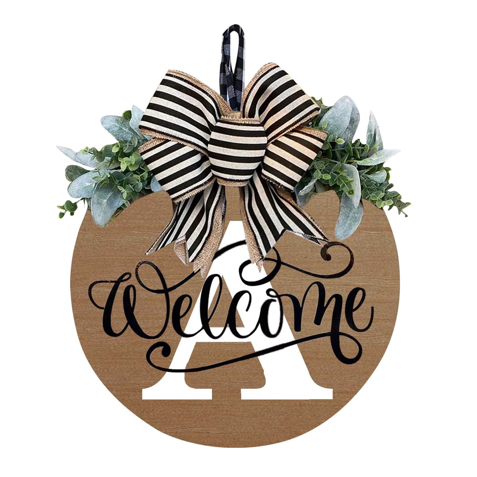 Darzheoy Initial Last Name Year Round Front Door Wreath Darzheoy Initial Last Name Year Round Front Door Wreath