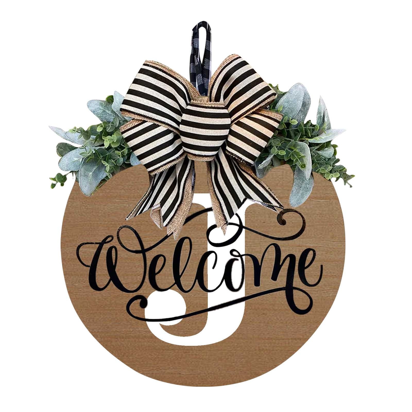 Darzheoy Initial Last Name Year Round Front Door Wreath Darzheoy Initial Last Name Year Round Front Door Wreath
