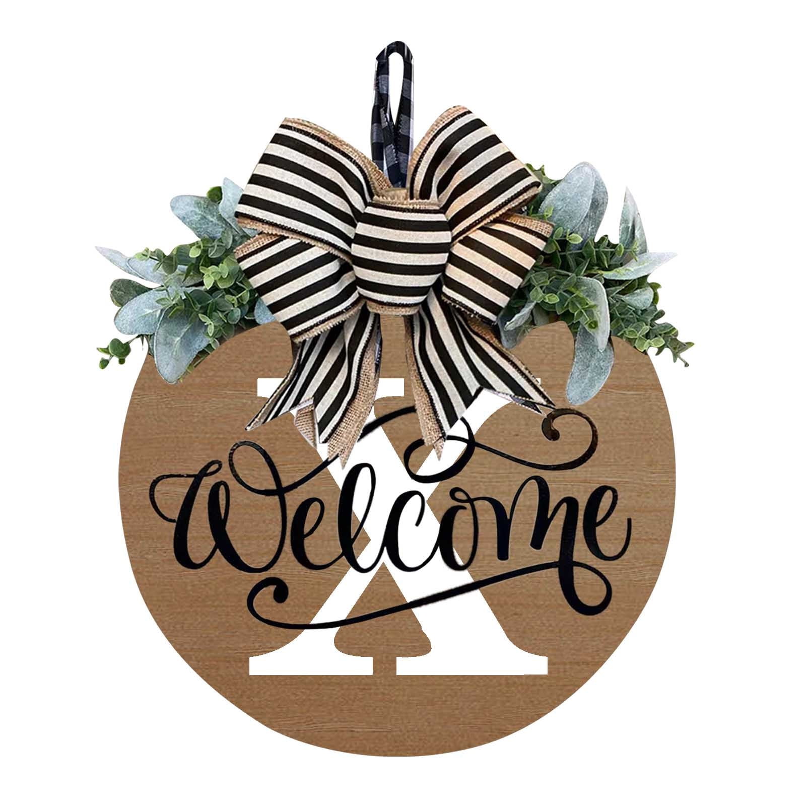 Darzheoy Initial Last Name Year Round Front Door Wreath Darzheoy Initial Last Name Year Round Front Door Wreath