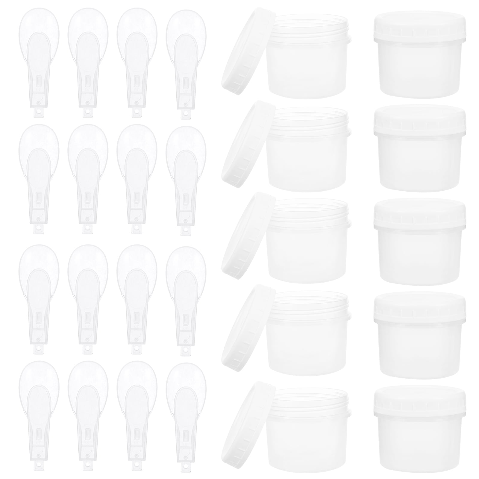 HOOWIFFY Plastic Freezer Containers Set of 10, Airtight Sealed Food Storage Boxes for Kitchen and Household Use