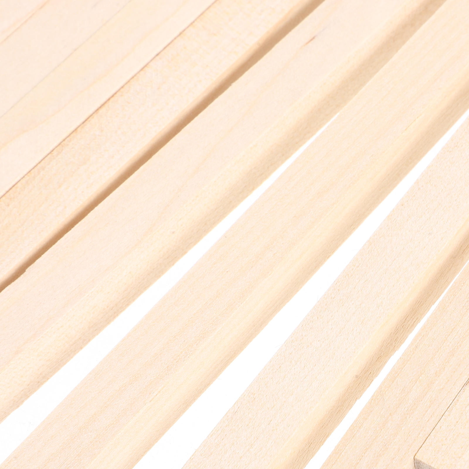 HOOWIFFY 20Pcs Beige Wooden Dowel 1.6X0.4X0.4In Square Dowels For