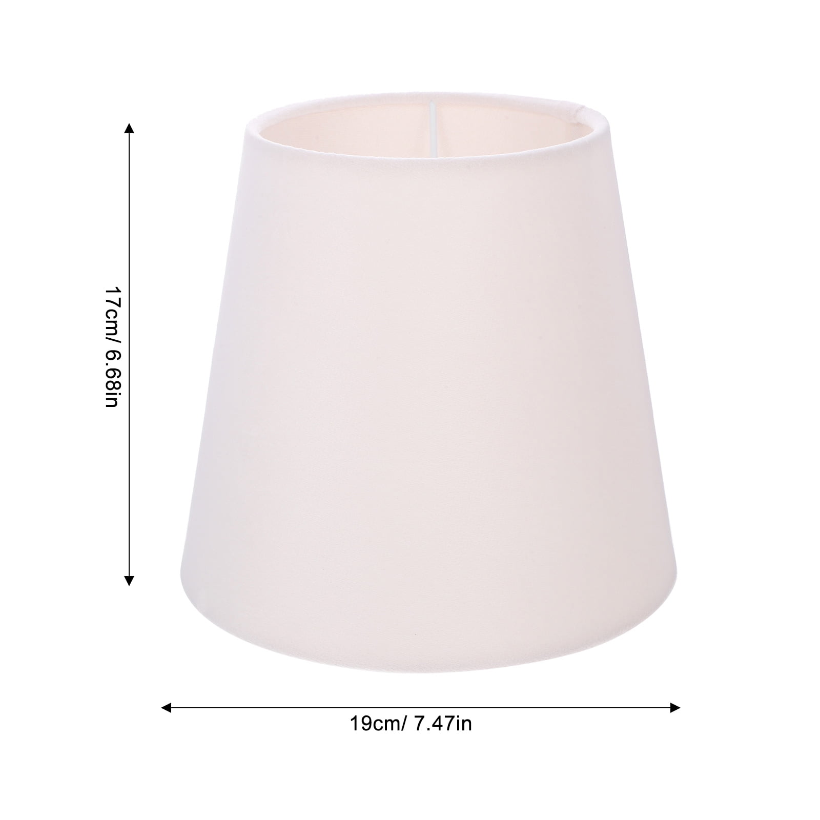 HOOWIFFY Replacement Lampshade Fabric Square Farmhouse Style Light Diffusion 1Pack 7.5X7.5X6.7In