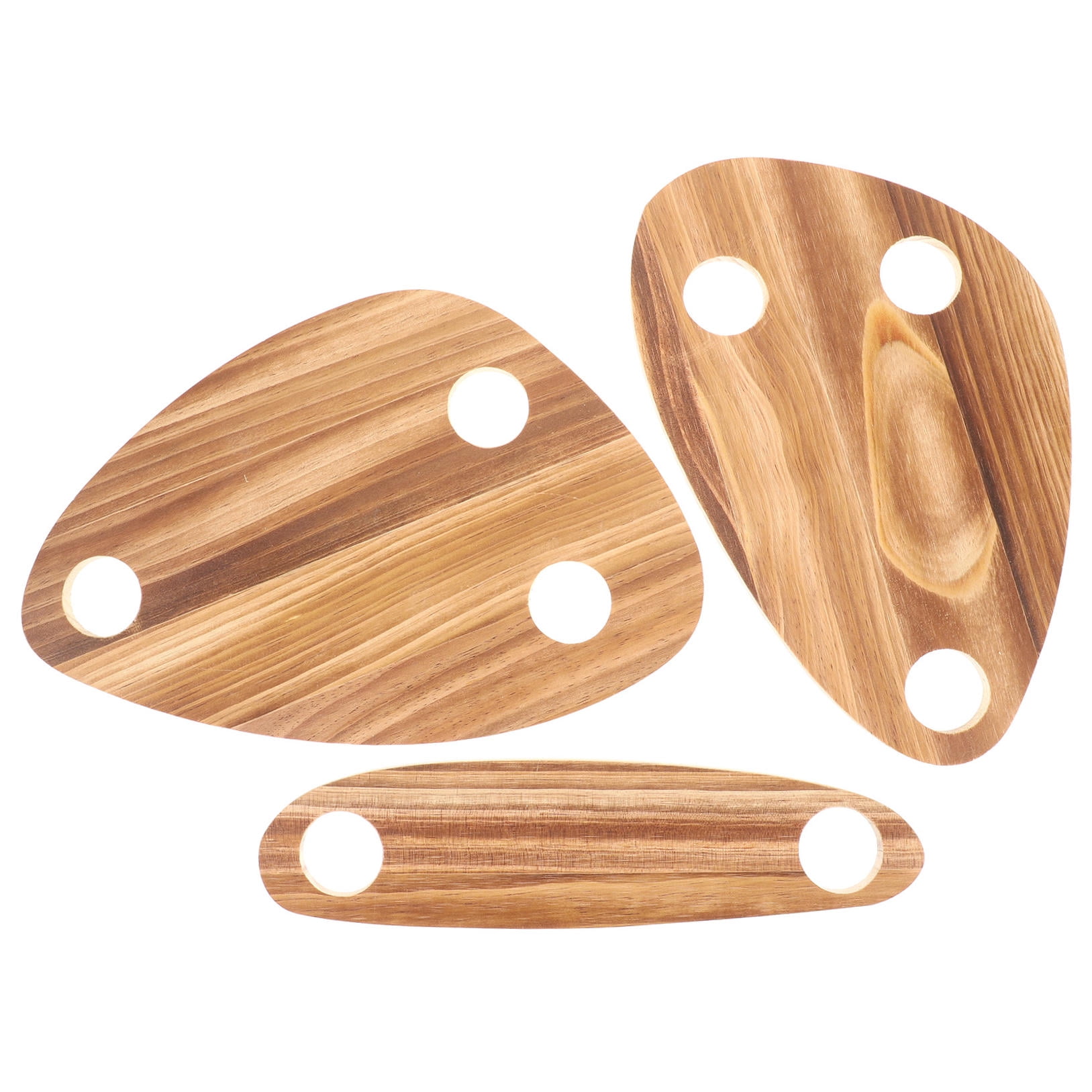SKISUNO 3-Piece Wine Bottle Stoppers with Floating Cheese Plates