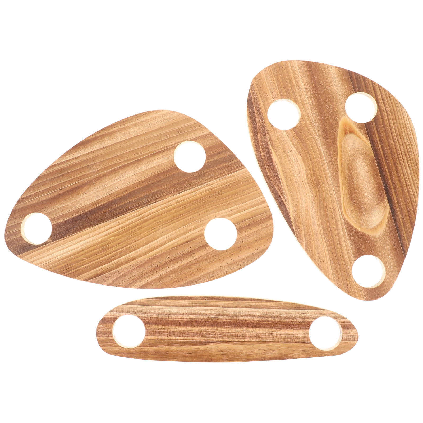 SKISUNO 3-Piece Wine Bottle Stoppers with Floating Cheese Plates
