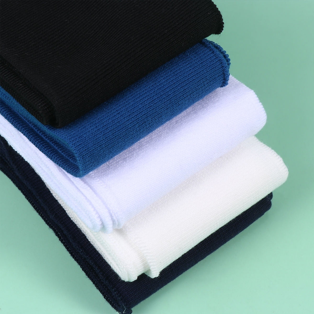 HOOWIFFY Collar Cloth Knitted Elastic Assorted Color for DIY Projects 6Pcs