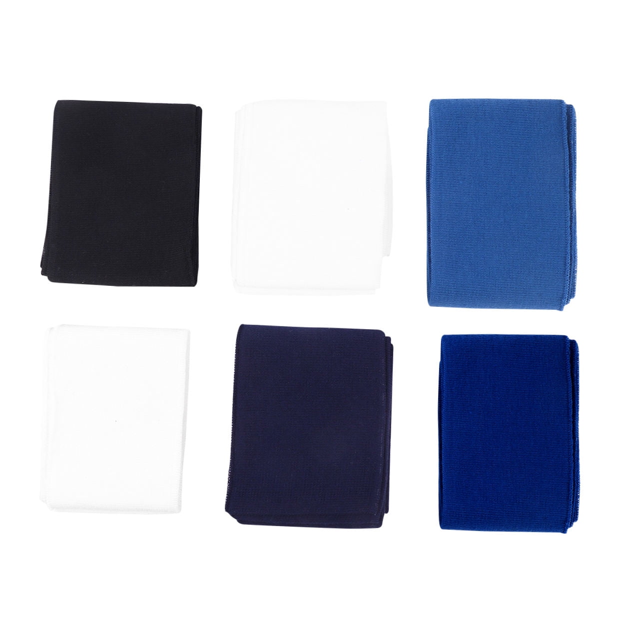 HOOWIFFY Collar Cloth Knitted Elastic Assorted Color for DIY Projects 6Pcs