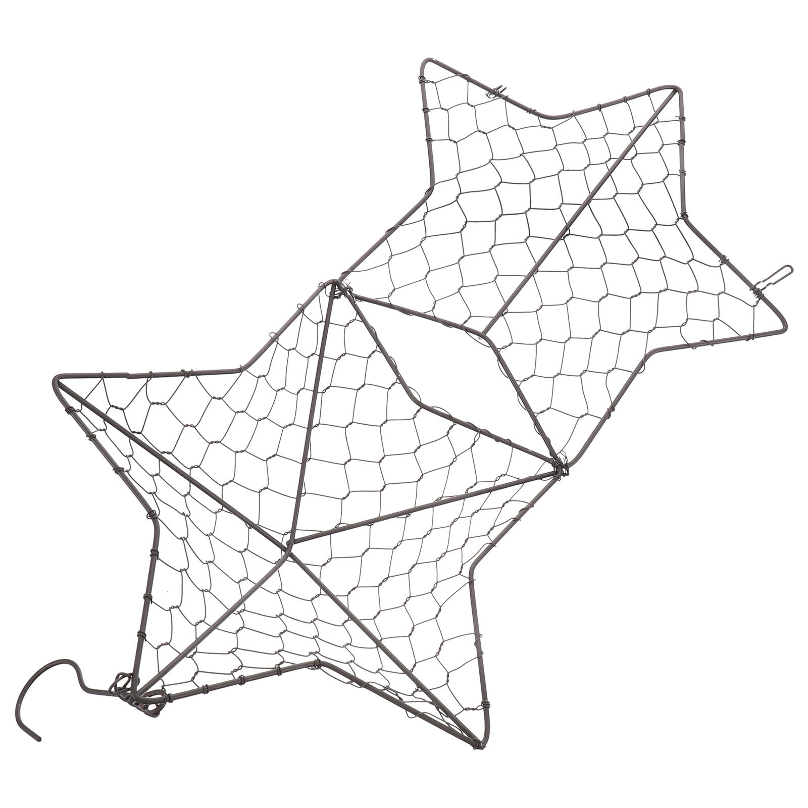 HOOWIFFY Iron Wire Wall Planter Hanging Basket Decorative Flower Pot Holder Space Saving for Indoor Outdoor Use 1 Pc