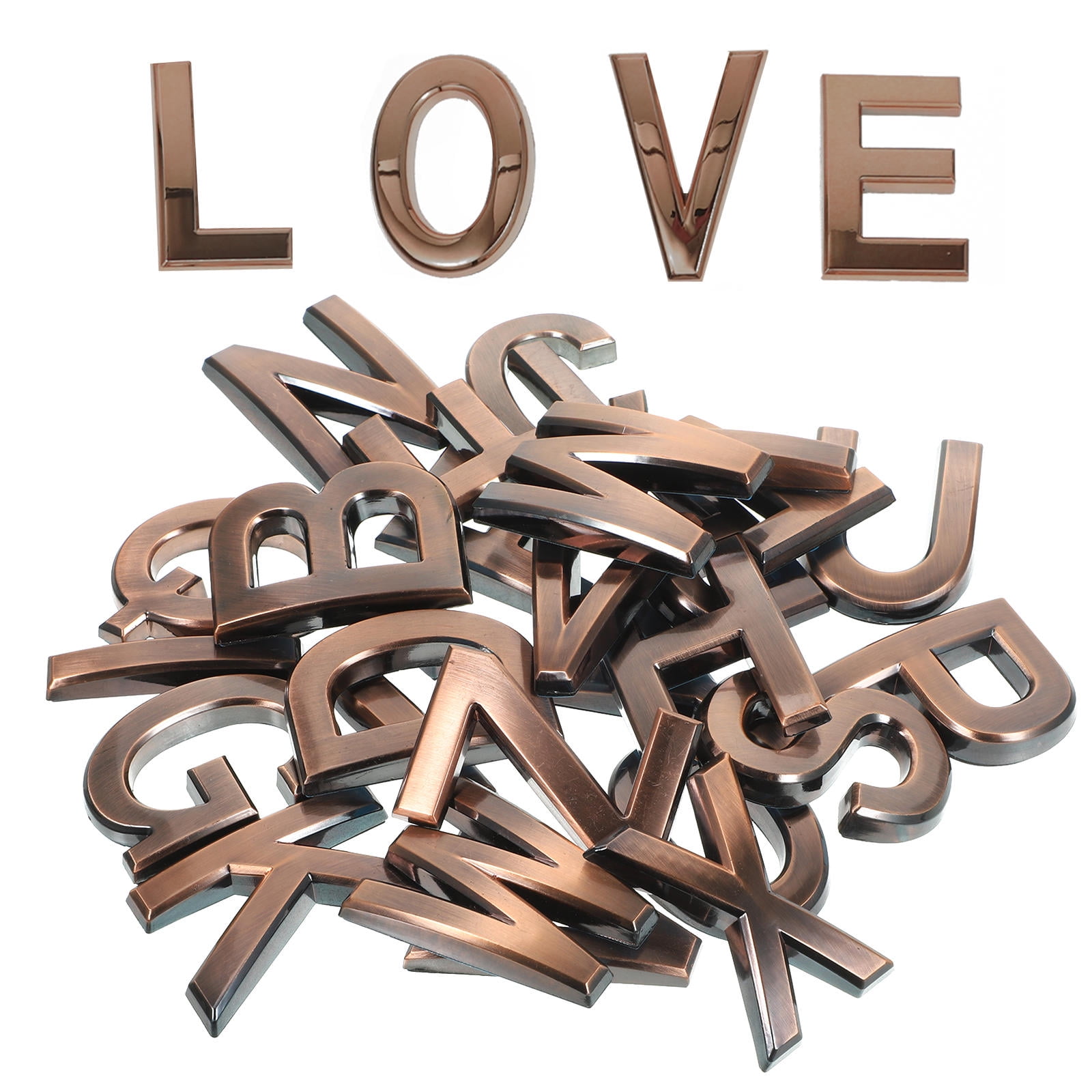 SKISUNO 26Pcs ABS Alphabet Letters For Outside Initials For Decor House Owners