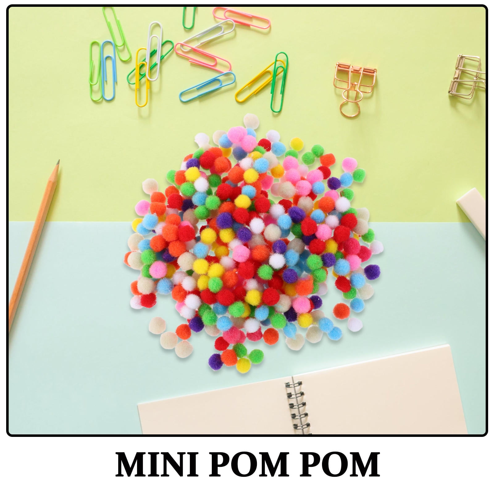 HOOWIFFY Assorted Color Woolen Pom Pom for Crafting