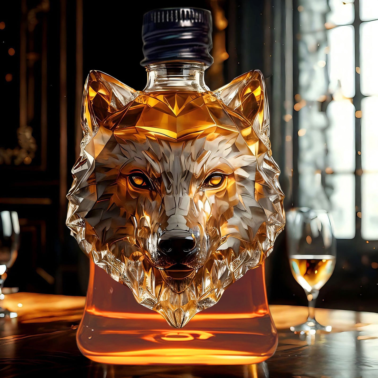 Darzheoy Wolf Whiskey Bottle