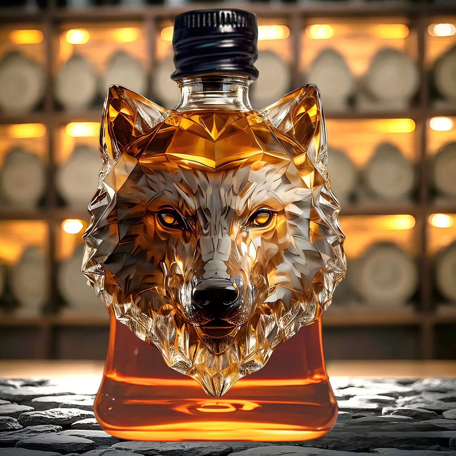 Darzheoy Wolf Whiskey Bottle
