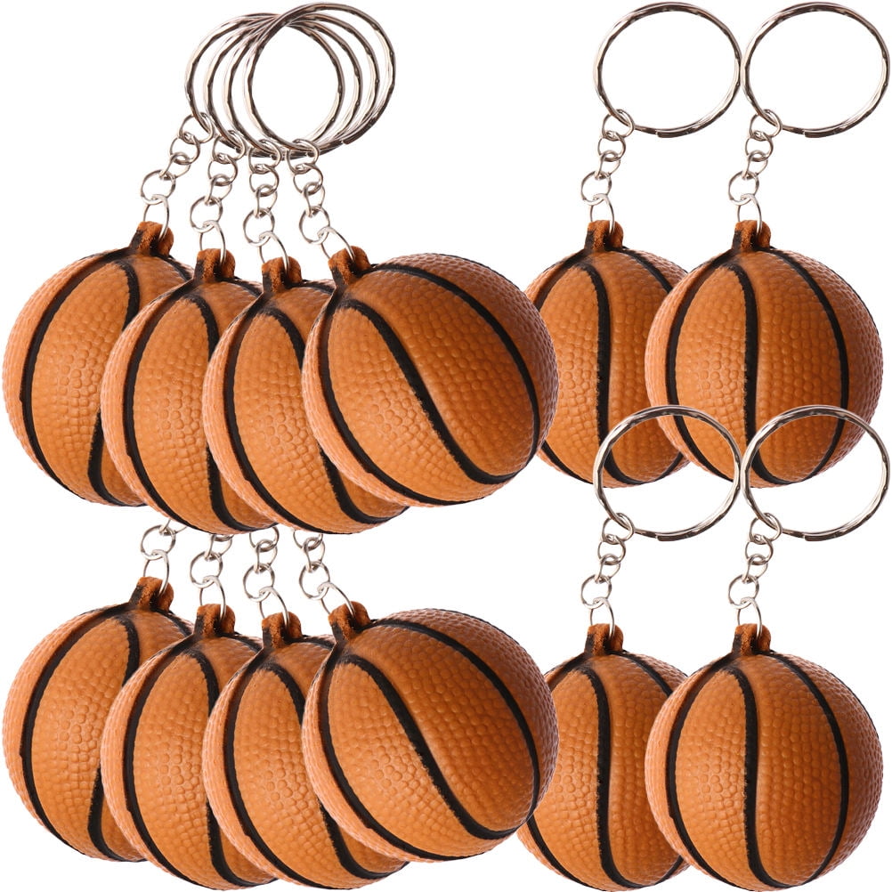 HOOWIFFY 24pcs Basketball Party Favors Simple Design Alloy Key Decoration for Adults HOOWIFFY 24pcs Basketball Party Favors Simple Design Alloy Key Decoration for Adults