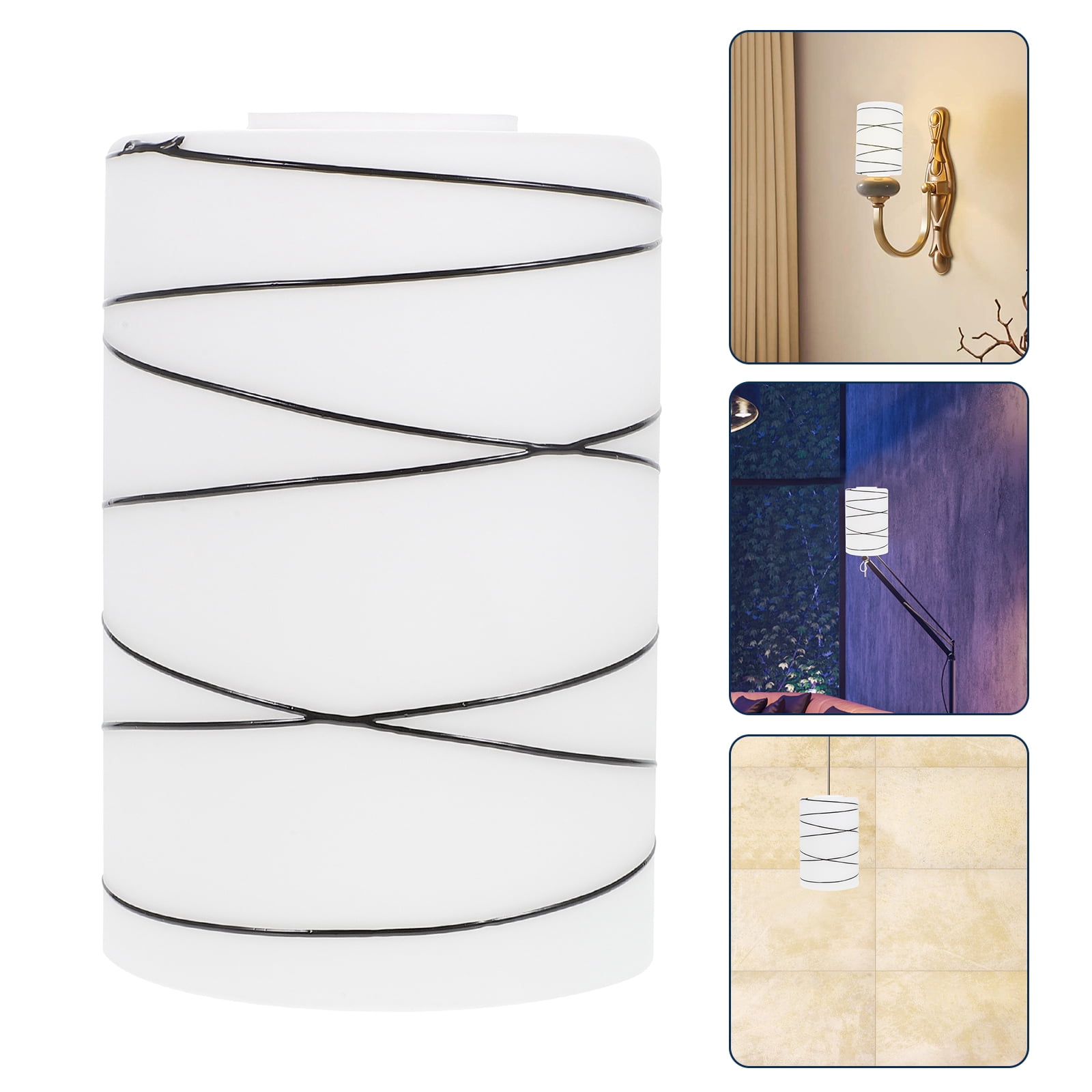 HOOWIFFY Industrial Glass Lamp Shade Matte Finish Assorted Colors for Home Lighting and Decor
