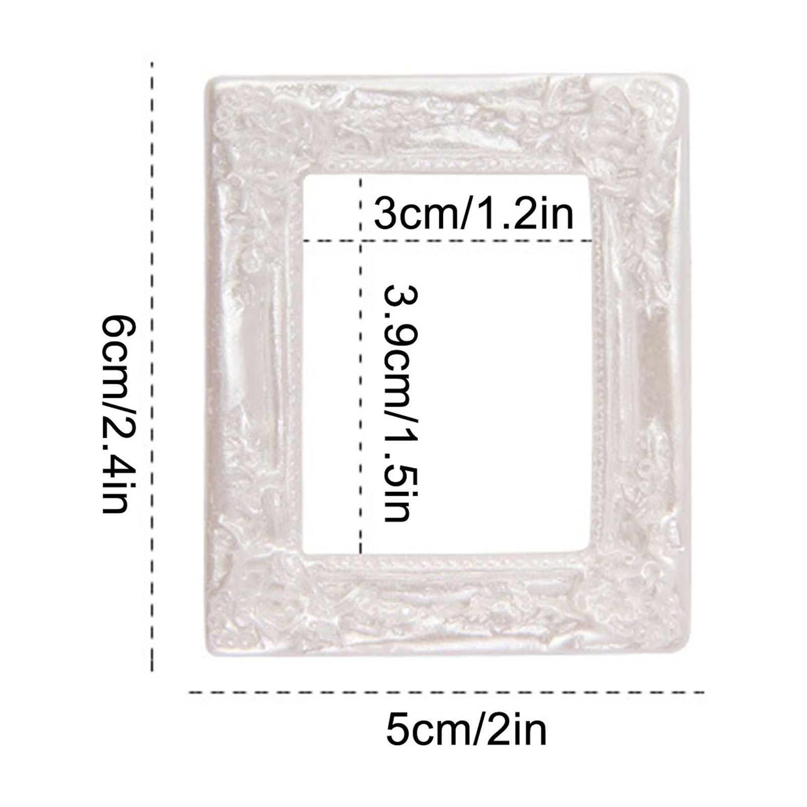 Chmadoxn Vintage Picture Frames Tiny Picture Frames Antique Photo Frame Mini Vintage Frame Ornate Resin Oval Frame Table Top Display Frame Home Wedding Decor 2×2.4 in Gold