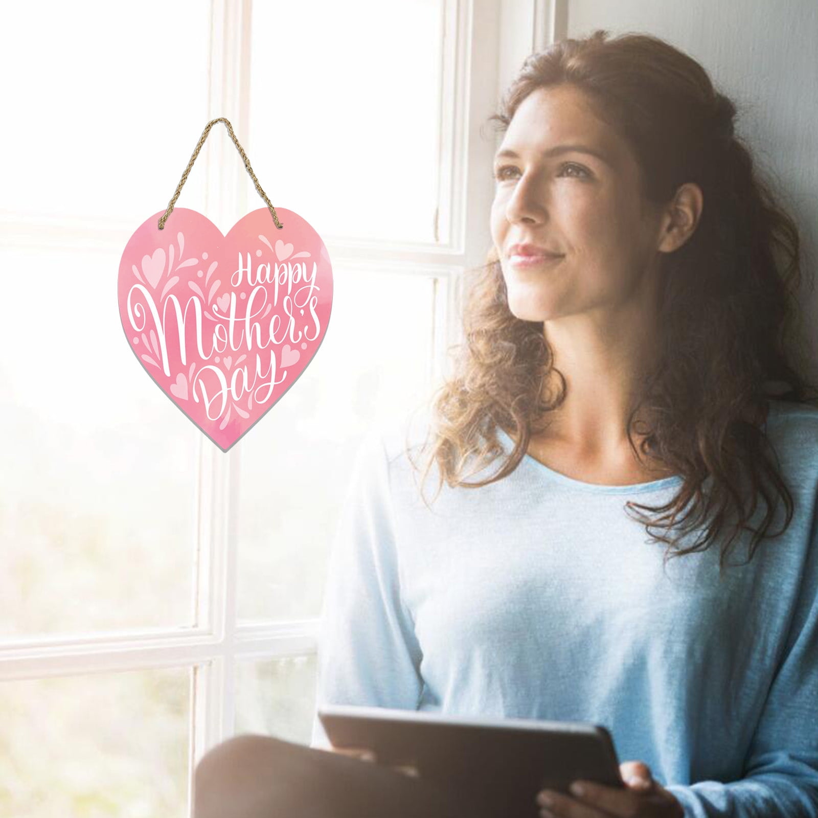 Mothers Day Gifts Chmadoxn Mothers Day Gifts for Mom Front Door Welcome Sign - Heart-Shaped Happy Mother%27S Day Sign Mothers Day Decorations P