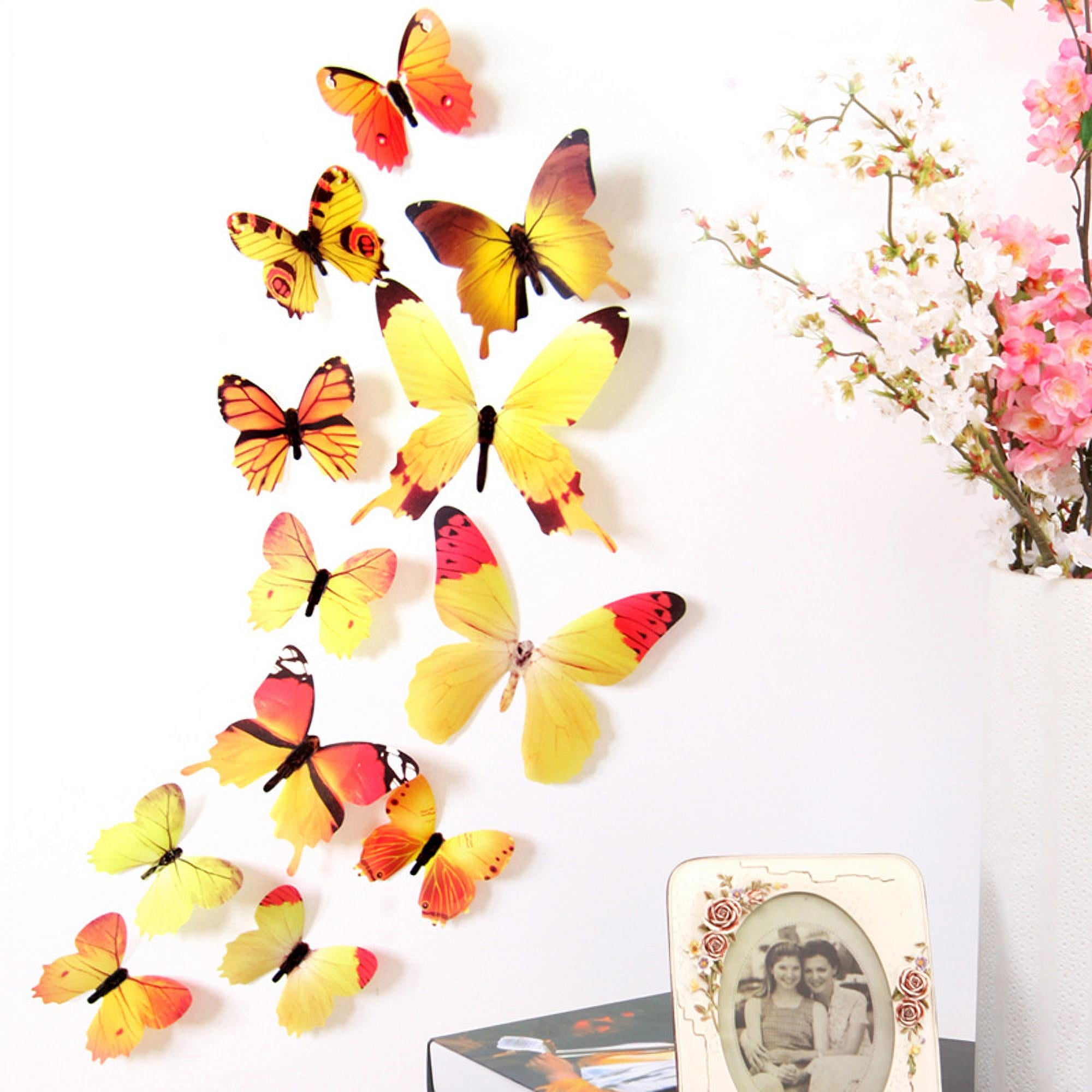 Darzheoy 12Pcs Butterfly Wall Decals Darzheoy 12Pcs Butterfly Wall Decals