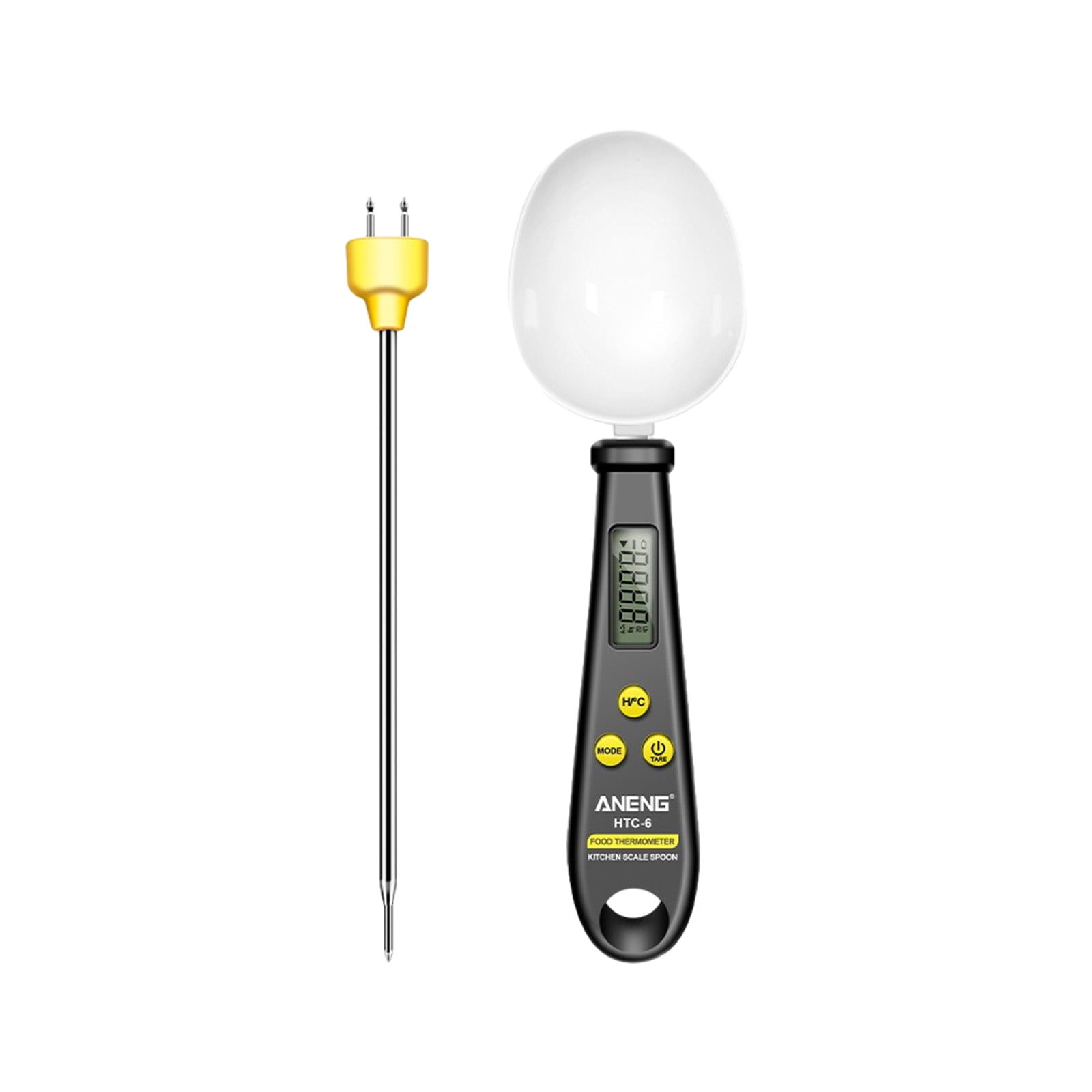 Kitchen Scale Spoon Gram Measuring Spoon, 500g/0.1g Cute Digital Weight Scale Spoon Milligram Measuring Scoop Grams Electronic Measuring Cup for Portioning Tea, Flour, Spices As Show C