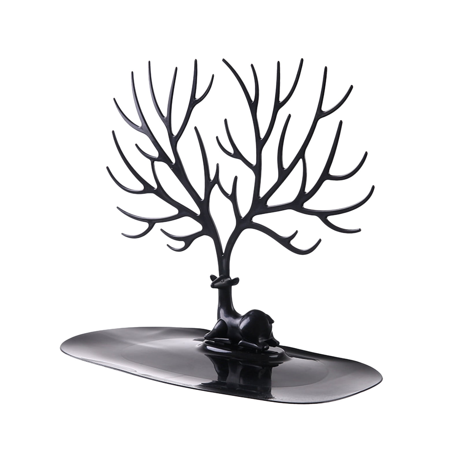 Chmadoxn Jewelry Tree Stand Organizer Jewelry Display Tray Deer Tree Jewellery Holder Hanger for Necklaces Bracelet Earrings Birthday Gifts Jewellery Stand Rack Storage 9.6×5.7×8.5 in Black Chmadoxn Jewelry Tree Stand Organizer Jewelry Display Tray Deer Tree Jewellery Holder Hanger for Necklaces Bracelet Earrings Birthday Gifts Jewellery Stand Rack Storage 9.6×5.7×8.5 in Black