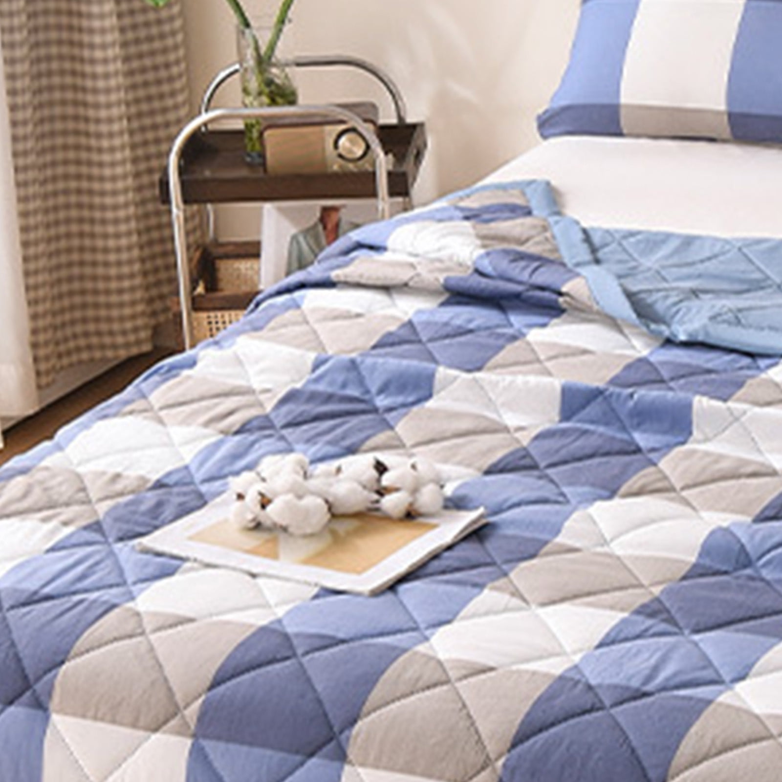 AYktou Reversible Patchwork Quilts Queen Size