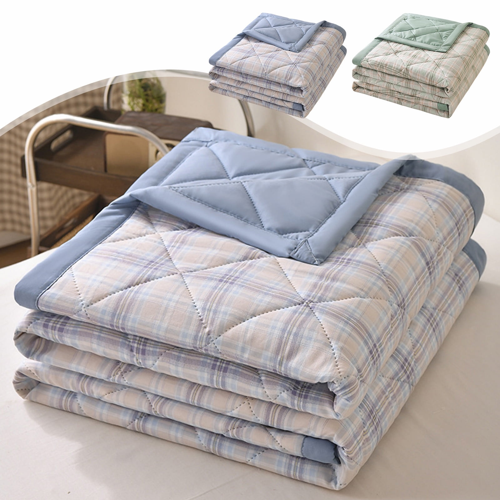 AYktou Reversible Patchwork Quilts Queen Size