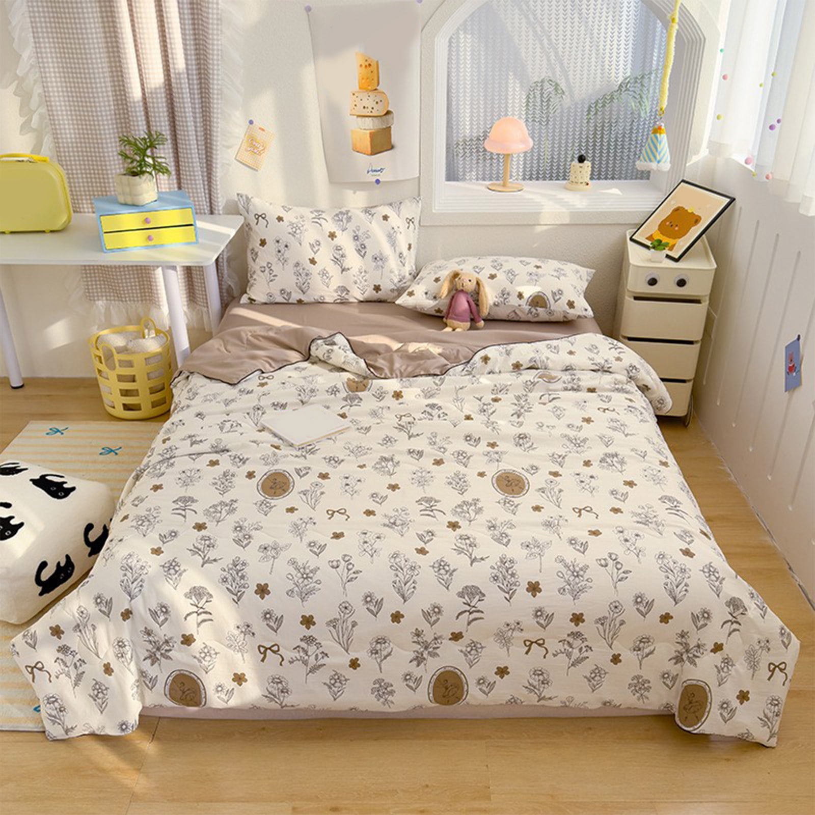 AYktou Reversible Patchwork Quilts Queen Size
