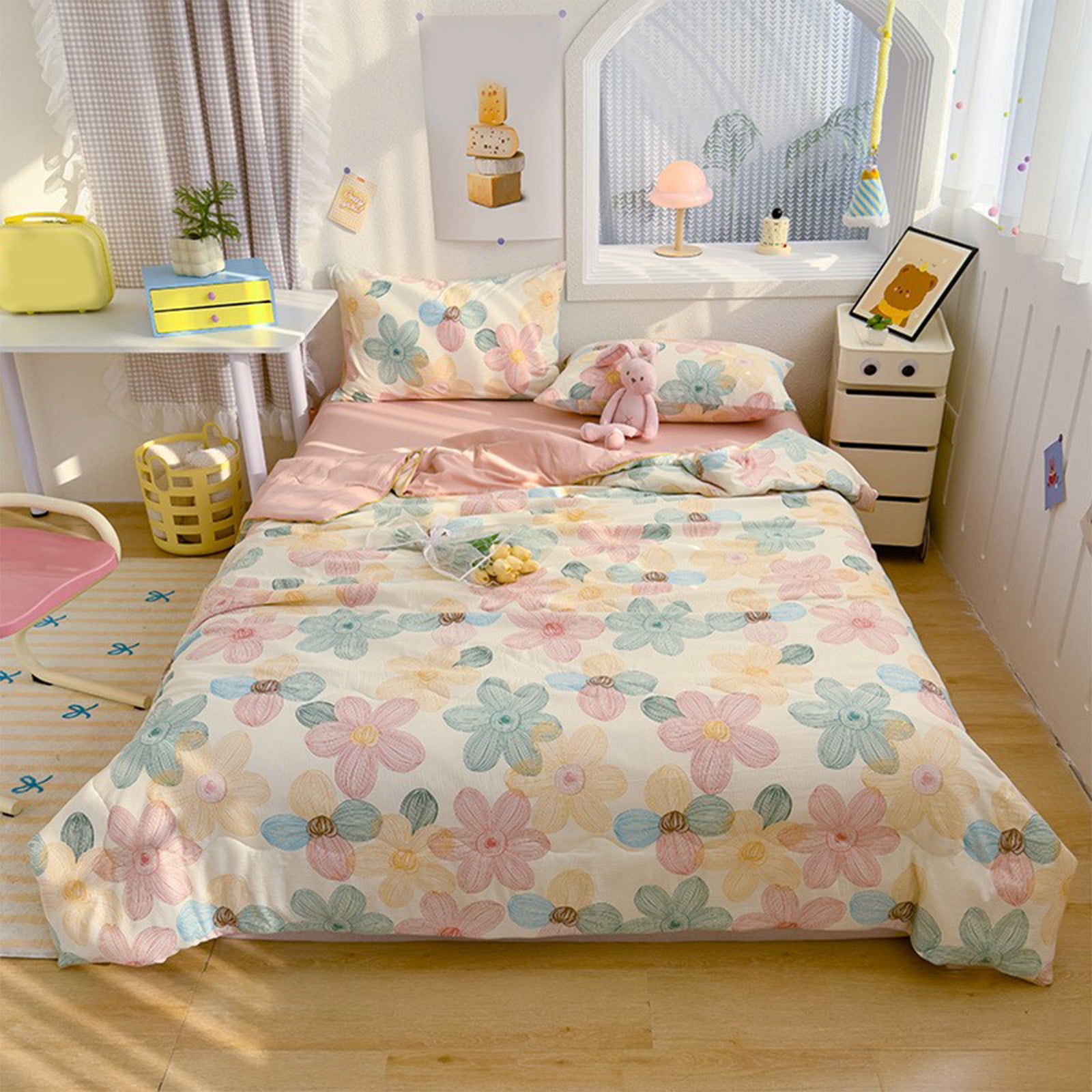 AYktou Reversible Patchwork Quilts Queen Size