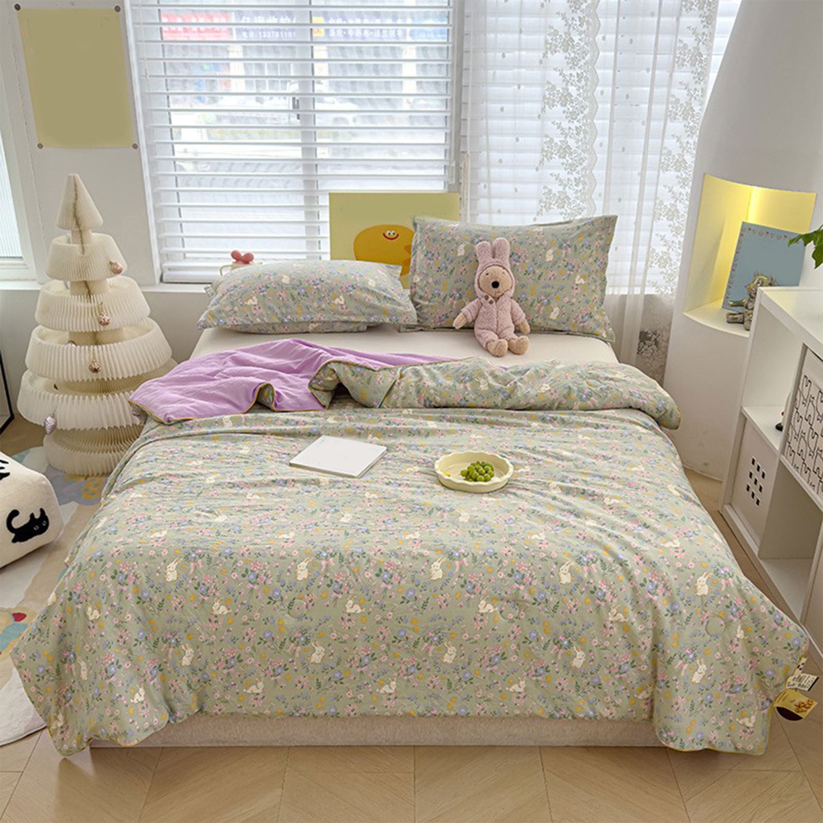 AYktou Reversible Patchwork Quilts Queen Size