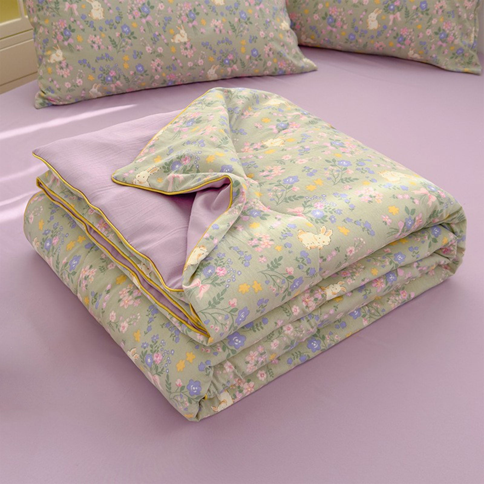 AYktou Reversible Patchwork Quilts Queen Size
