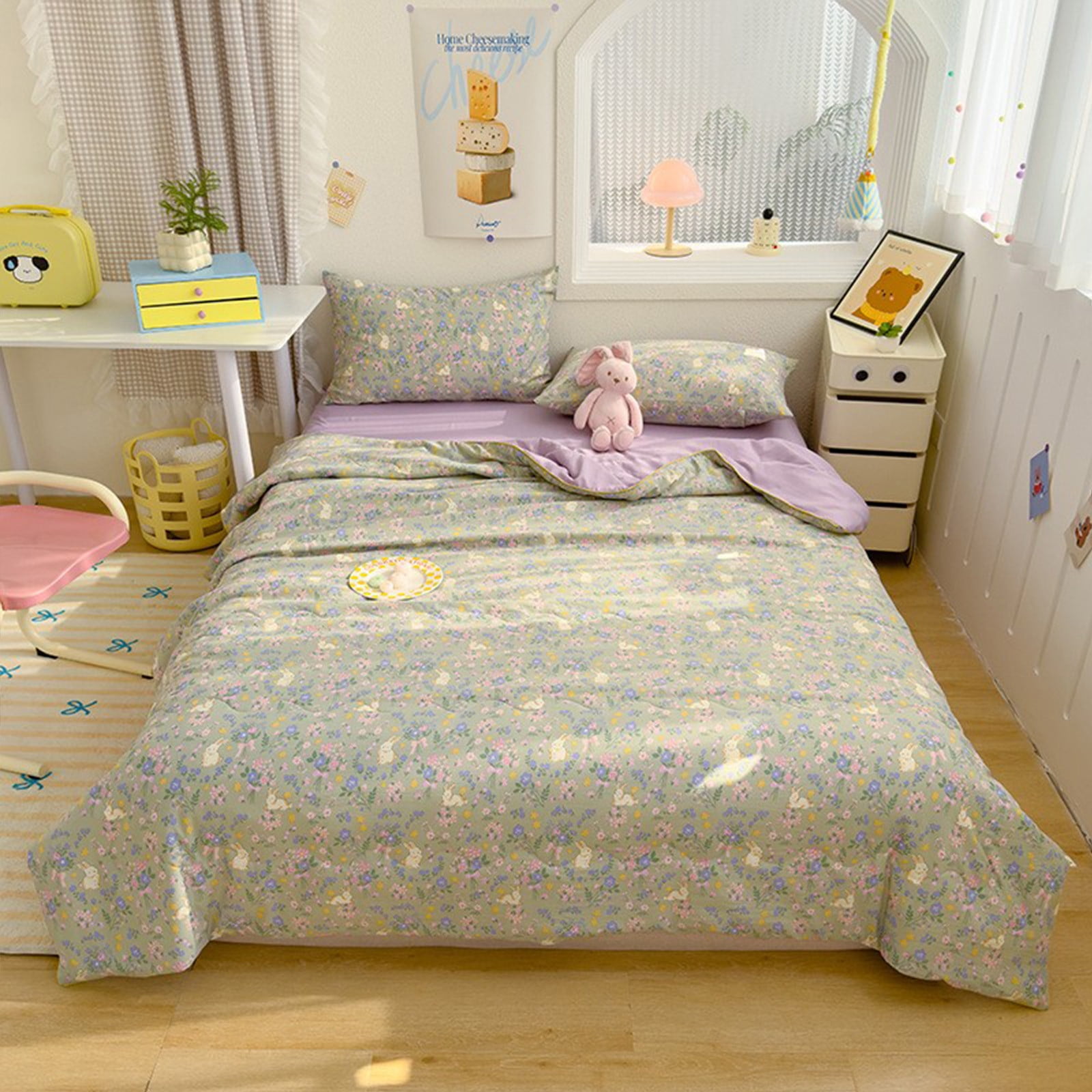 AYktou Reversible Patchwork Quilts Queen Size