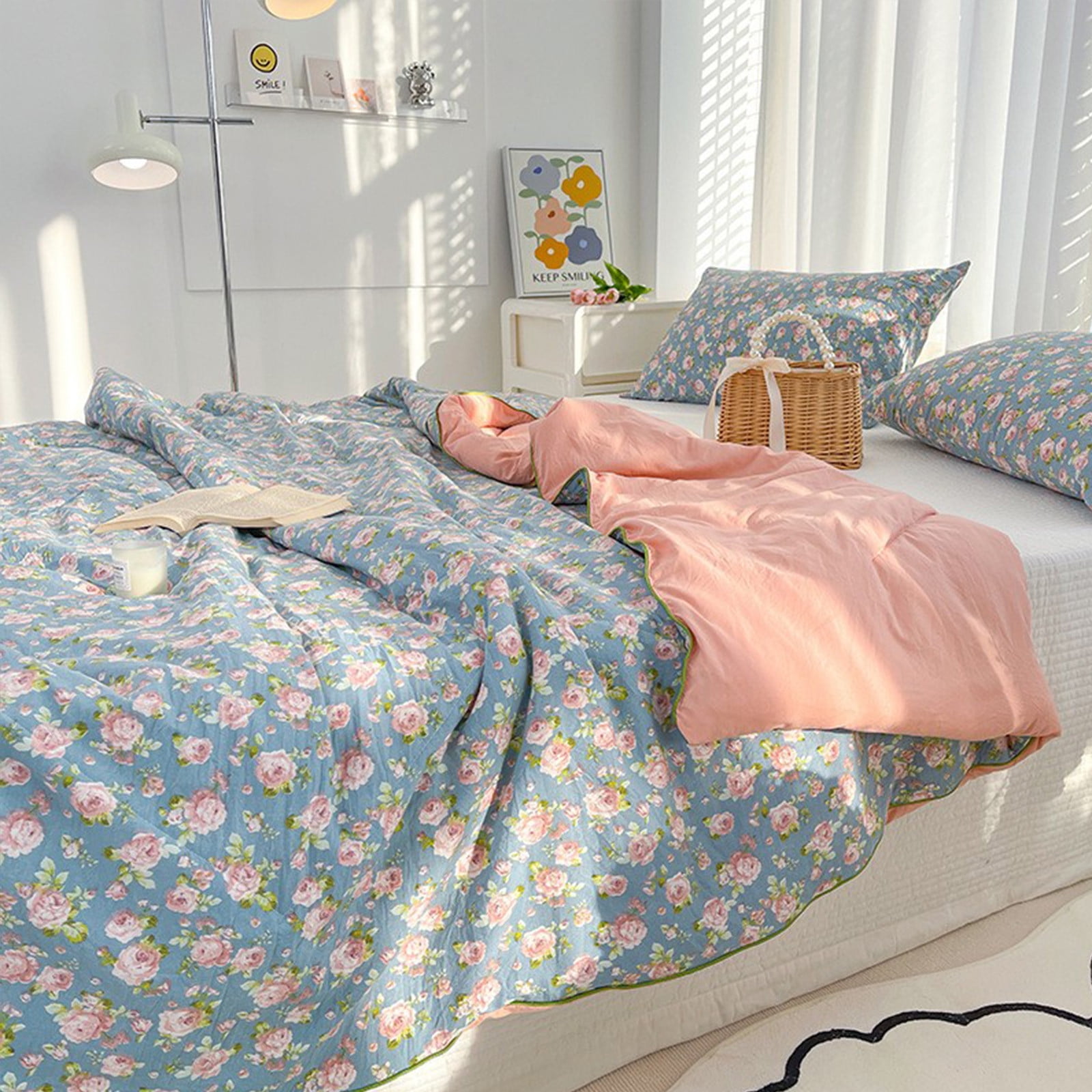 AYktou Reversible Patchwork Quilts Queen Size