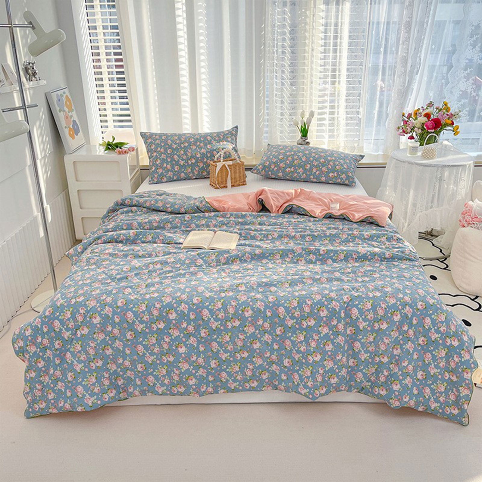 AYktou Reversible Patchwork Quilts Queen Size