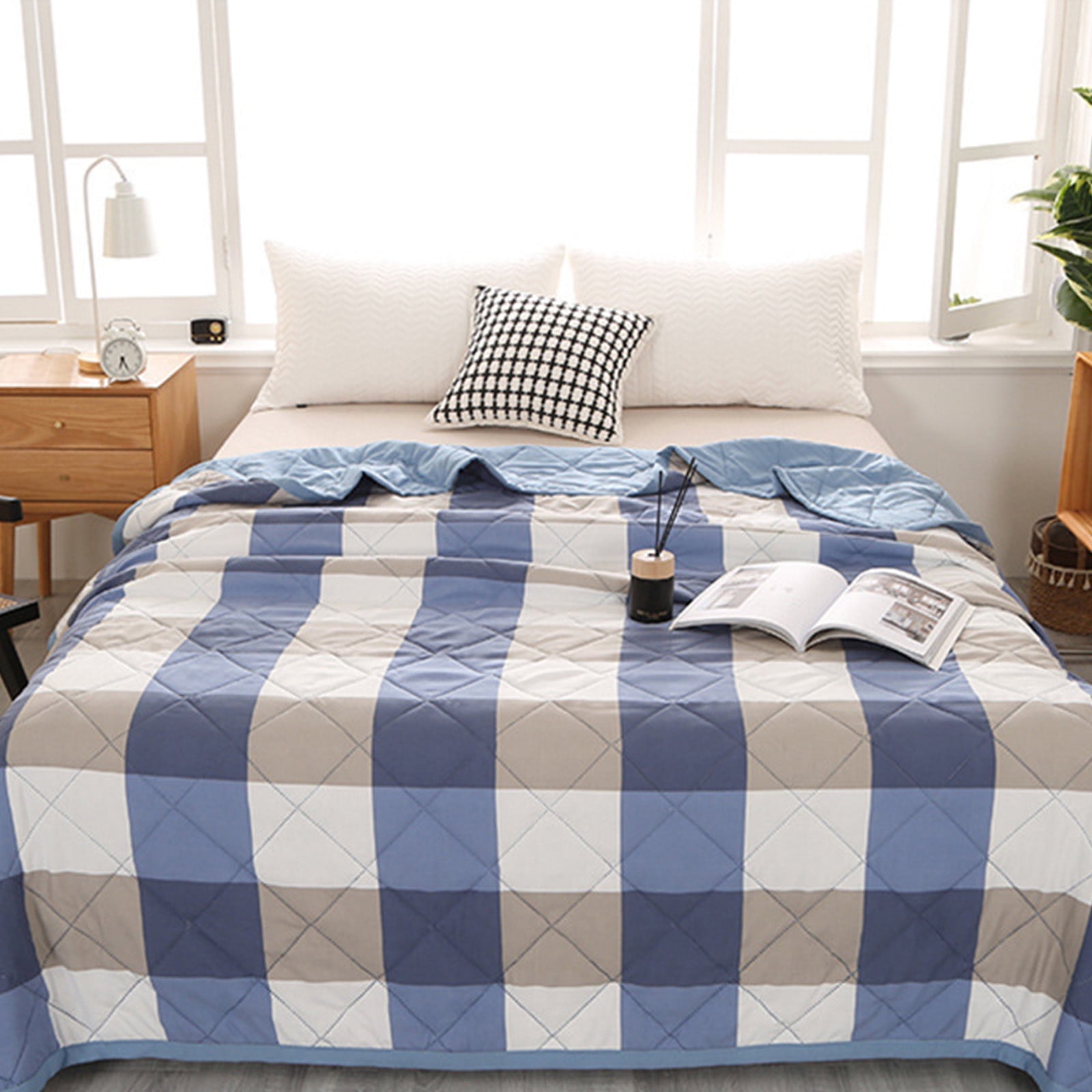 AYktou Reversible Patchwork Quilts Queen Size