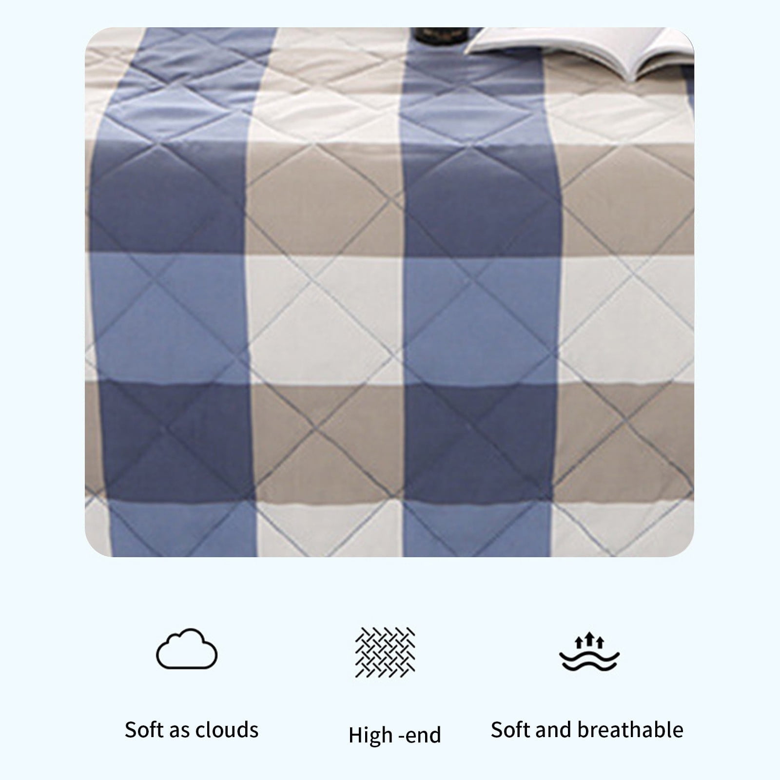 AYktou Reversible Patchwork Quilts Queen Size