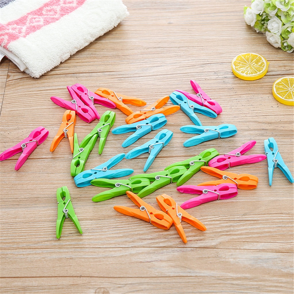 Darzheoy Colorful Plastic Clothespins