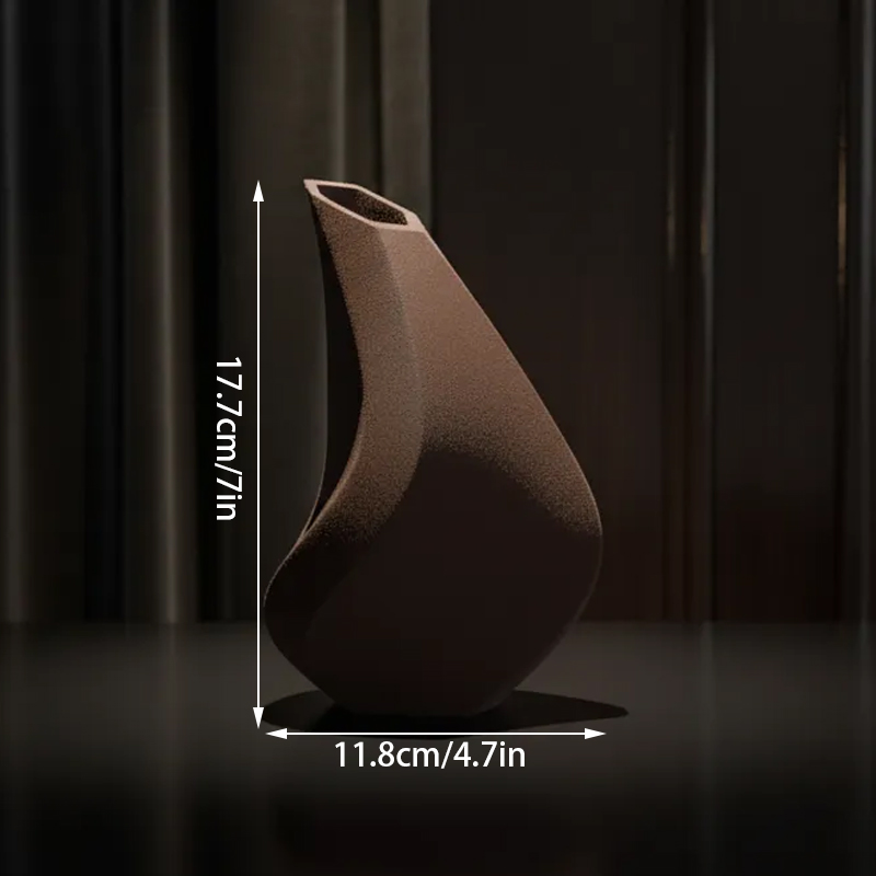 3D-printed sculpture of a contemplative vase