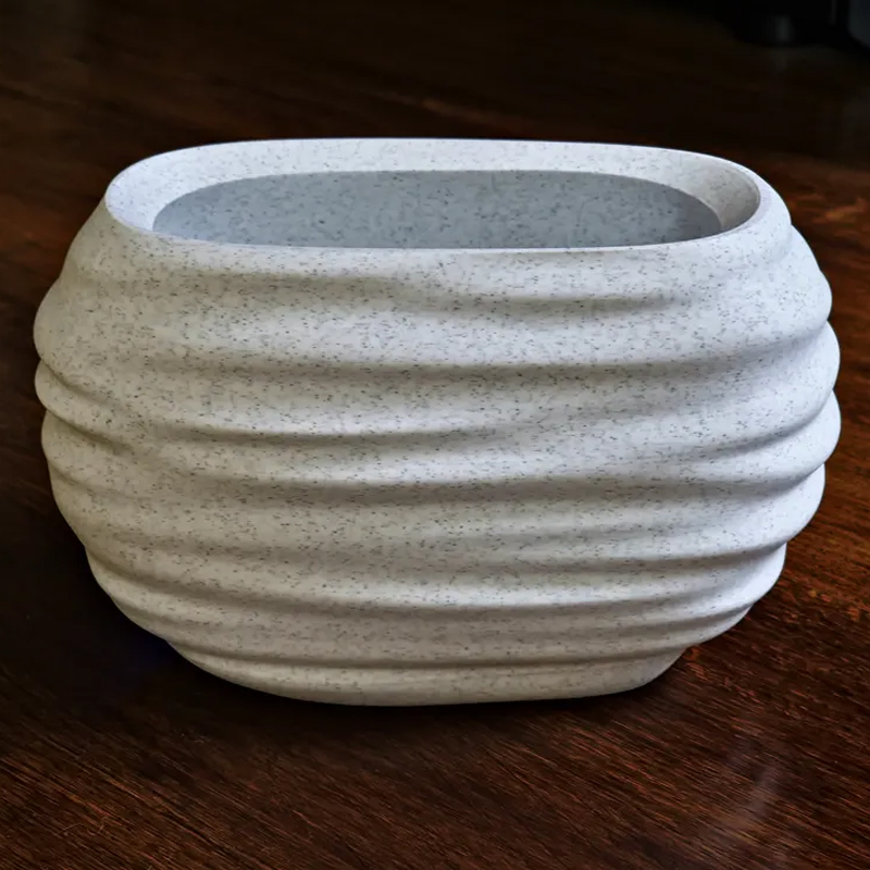 3D Printed Modern Pen Holder and Brush Cup - marble color